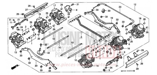 CARBURETOR ASSY. GL1500CV de 1997